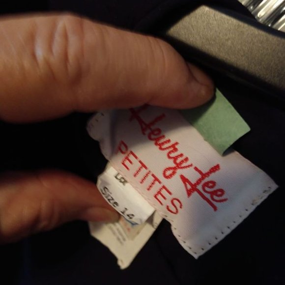 Vintage 1960's HENRY LEE Designer Black Pleated Dress 14P - Picture 7 of 12